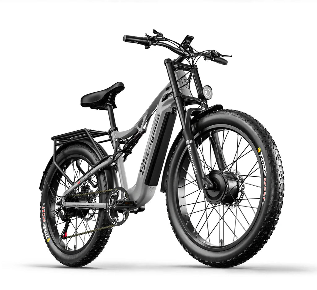 Shengmilo S600 Adult 2000W Men's E-Mountain ebike with Two Motors, 48V17.5AH840WH Battery,26 Inch Wide Tyre Men's Electric Bike