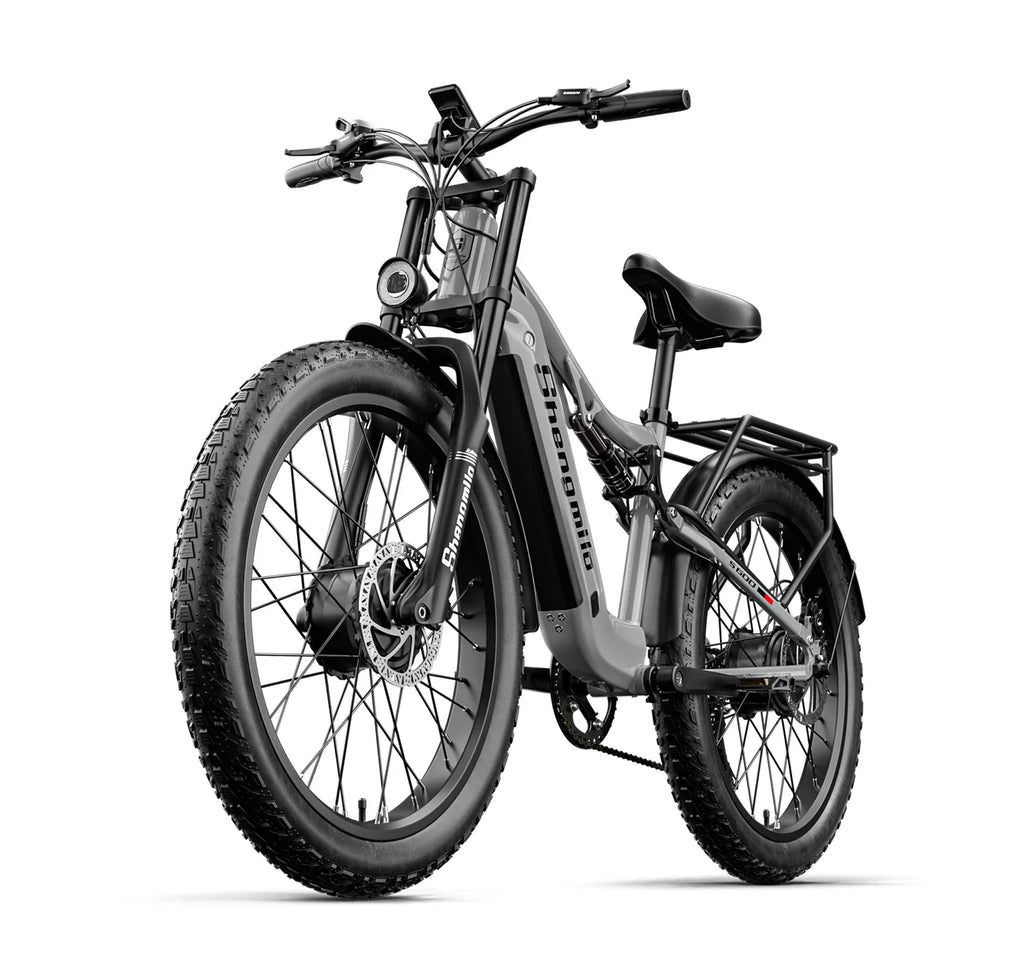 Shengmilo S600 Adult 2000W Men's E-Mountain ebike with Two Motors, 48V17.5AH840WH Battery,26 Inch Wide Tyre Men's Electric Bike