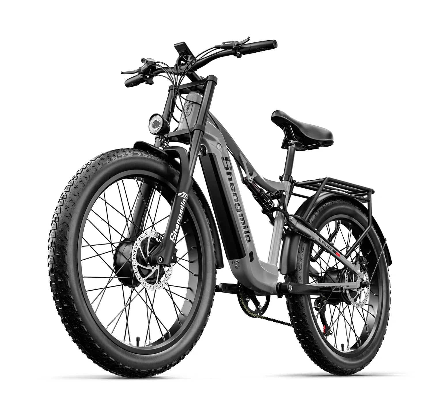 Shengmilo S600 Adult 2000W Men's E-Mountain ebike with Two Motors, 48V17.5AH840WH Battery,26 Inch Wide Tyre Men's Electric Bike