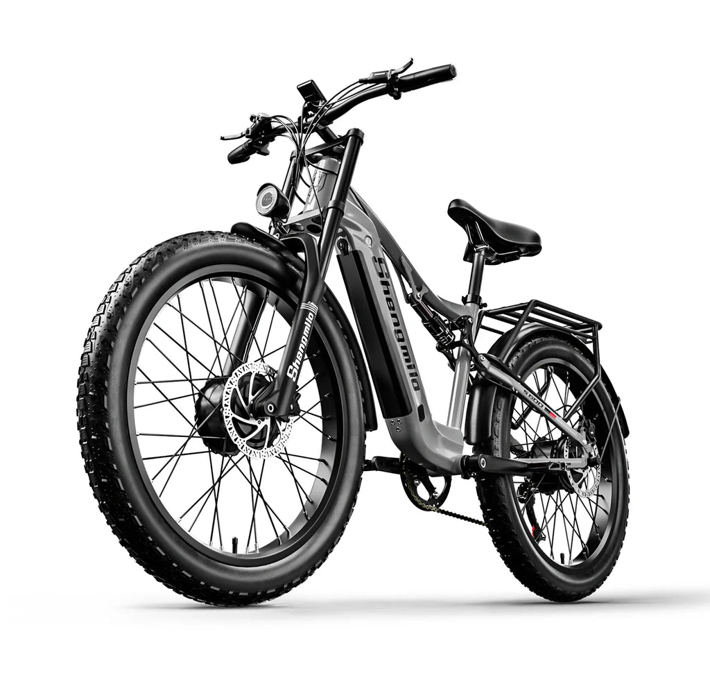 Shengmilo S600 Adult 2000W Men's E-Mountain ebike with Two Motors, 48V17.5AH840WH Battery,26 Inch Wide Tyre Men's Electric Bike