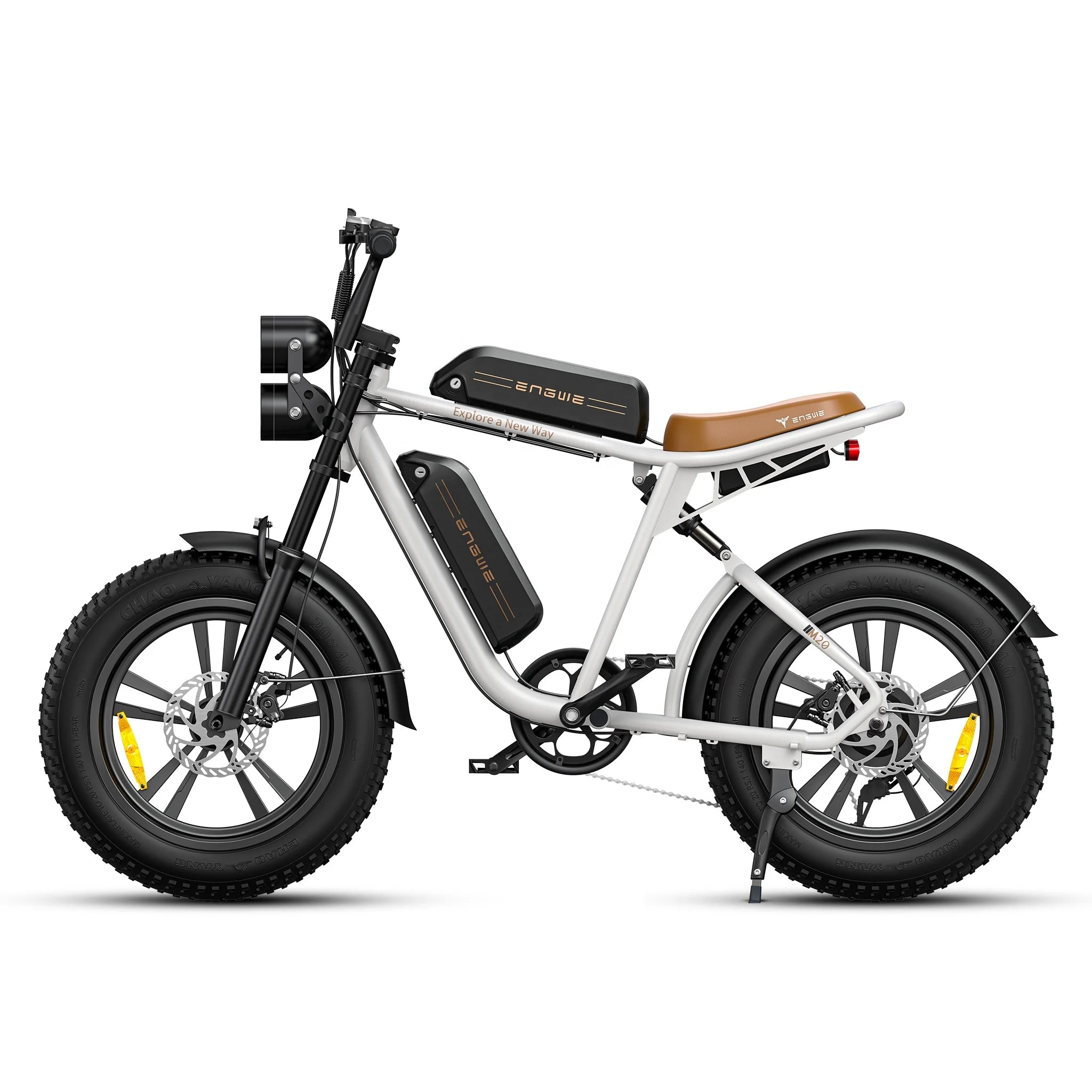 For ENGWE M20 Electric Bicycle with Retro Design 250W 48V Long Range Mountain Bike 20in Fat Bike Disc Brake Lithium US Stock