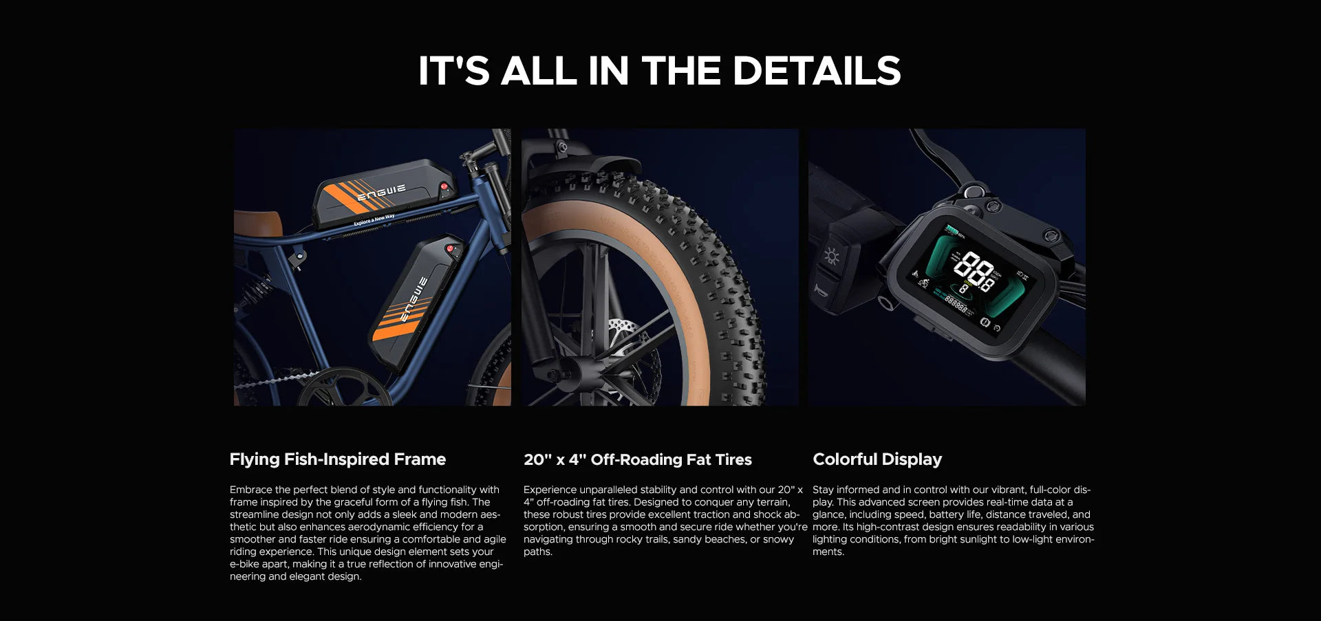 ENGWE M20 2.0 Electric Bicycle 750W Motor 52V15.6AH Mountain E-bike Off-road Electric Motorcycle 20*4.0 Fat Tire Electric Bike