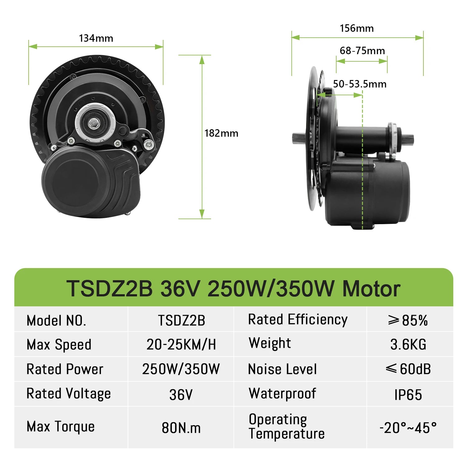 Tongsheng TSDZ16 1000W TSDZ8 48V 750W TSDZ2B 250W 350W Torque Sensor Mid Drive Motor Kit ebike Conversion Kit with 35Ah Battery