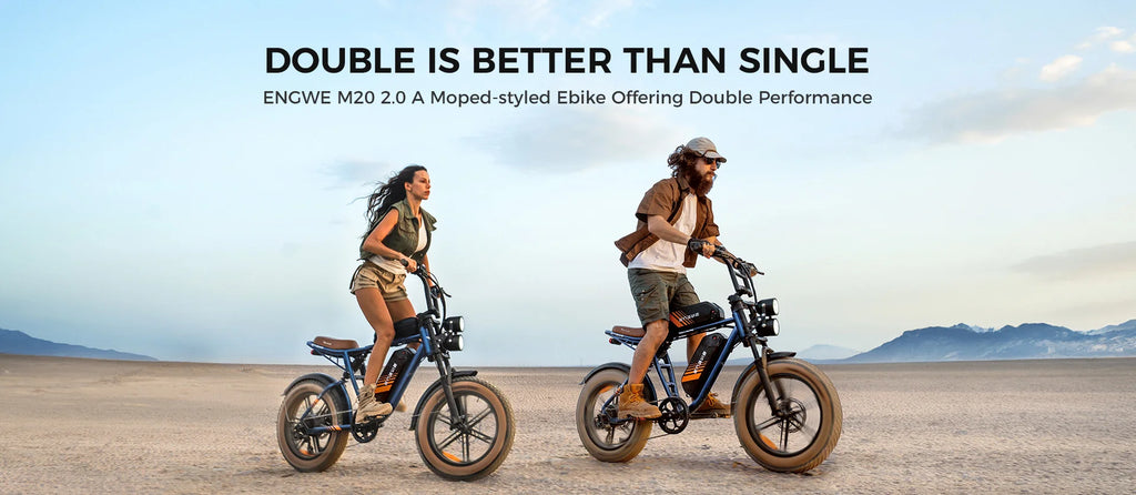 ENGWE M20 2.0 Electric Bicycle 750W Motor 52V15.6AH Mountain E-bike Off-road Electric Motorcycle 20*4.0 Fat Tire Electric Bike