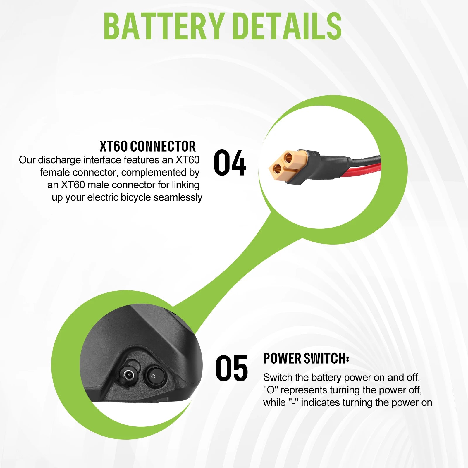 EBike Battery 36V 48V 52V Hailong 30A BMS Electric Bicycle Downtube Lithium Battery Pack For 1500W 1000W 750W 500W 250W Motor