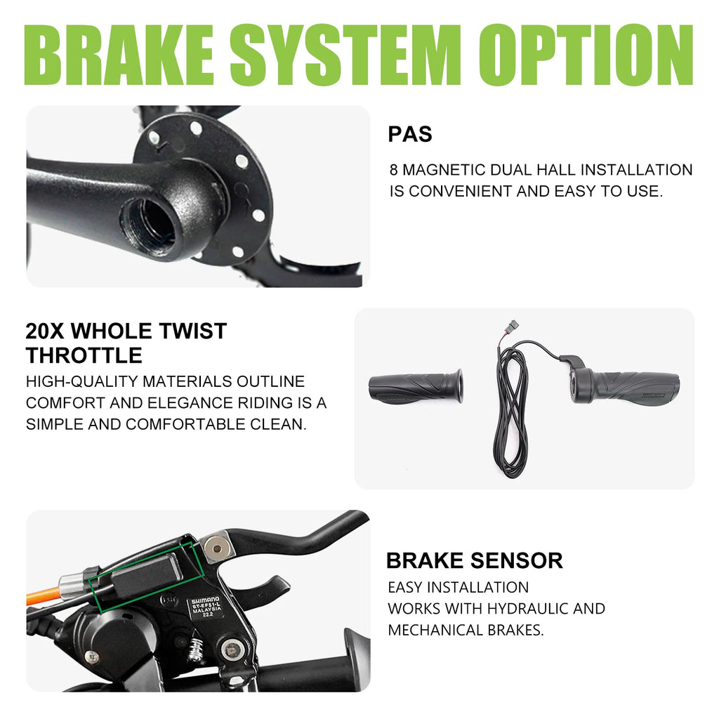 ebike conversion Kit 52V 2000W ebike kit 72V 3000W Rear Motor Wheel Hub Motor 1.75- 3.0Tire Electric Bicycle Bike Conversion Kit