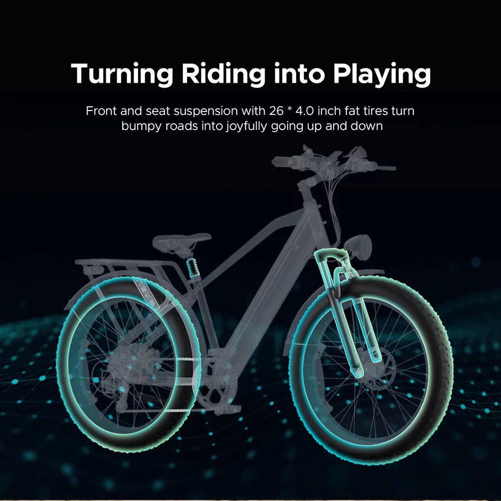JYF ENGWE E26 250W 140km Dual Shock Absorber All-Terrain Electric Bike