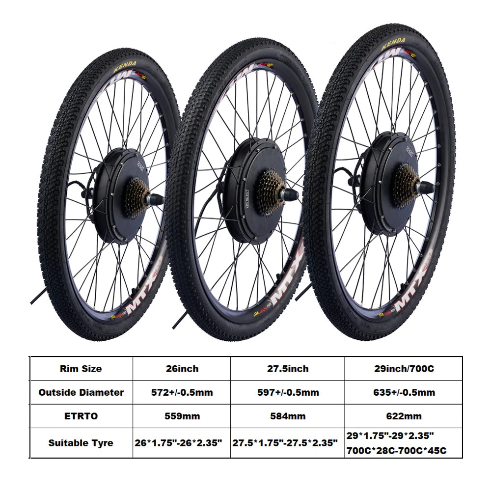 ΚΙΤ ΜΕΤΑΤΡΟΠΗΣ ΠΟΔΗΛΑΤΟΥ 48V battery 26in 27.5in 29inch e-bike 48V 1000W - 1500W