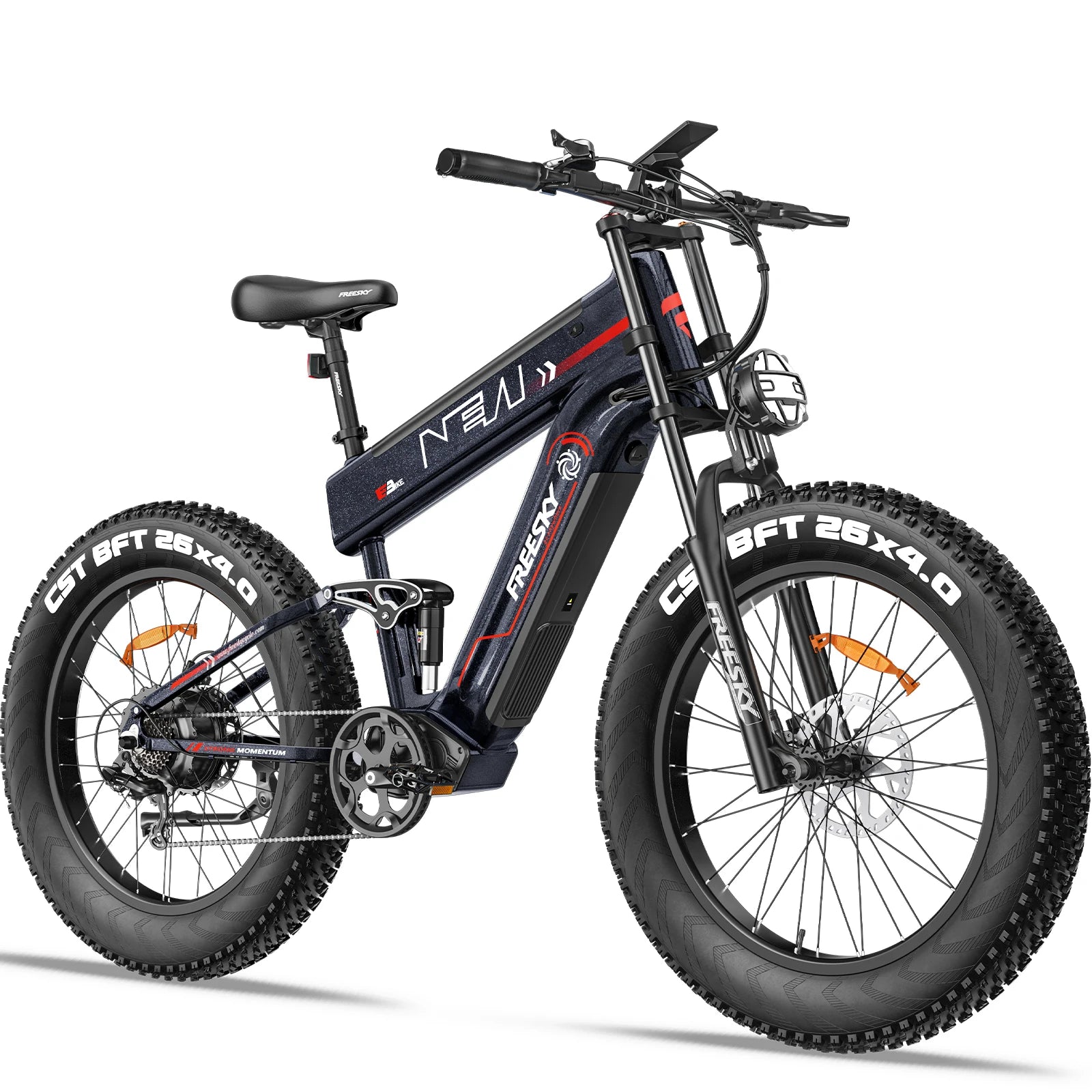 FREESKY M520 Electric cycle 1200W Motor 48V 41AH Battery 61 KM/H Speed 26 * Fat is Tow