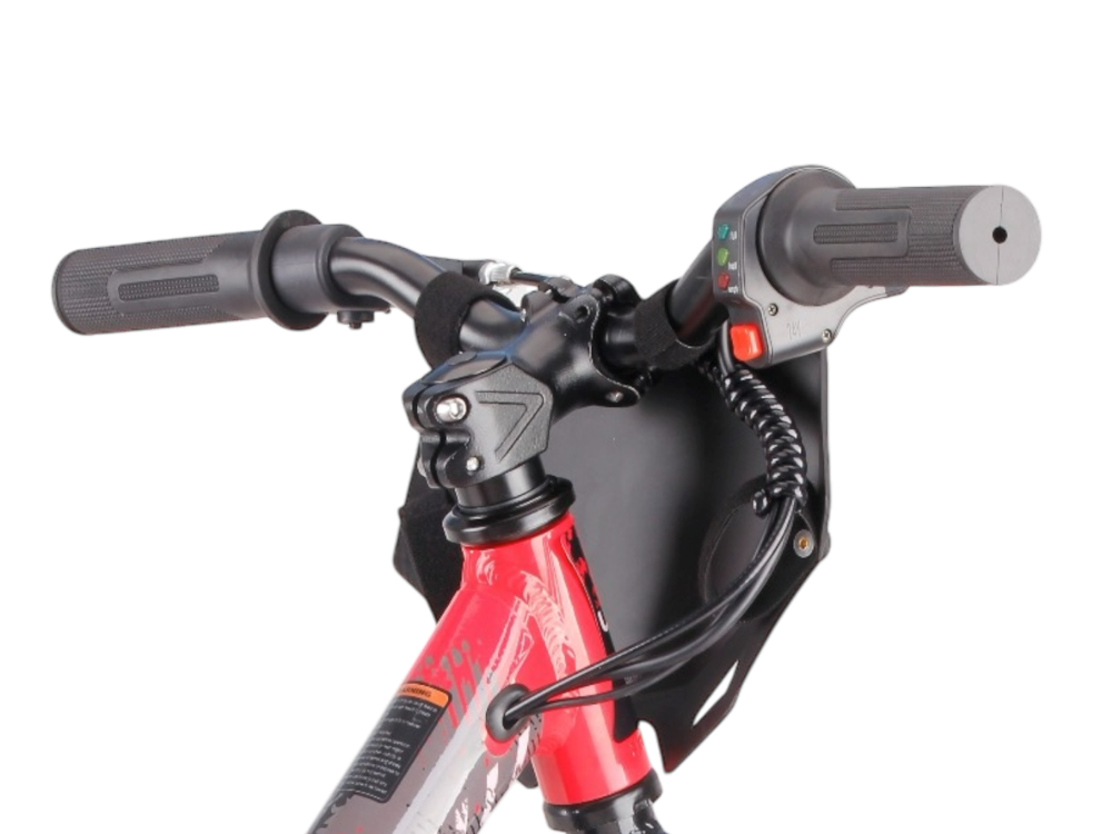 24 Volt Electric Balance Bike With 16 Inch Wheels, Electric Motor - Red