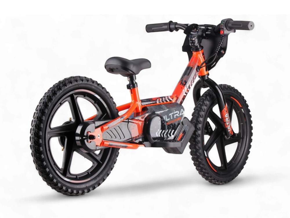 24 Volt Electric Balance Bike With 16 Inch Wheels, Electric Motor - Orange