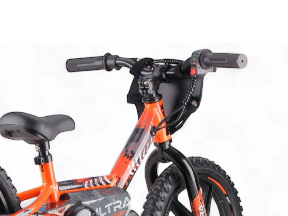 24 Volt Electric Balance Bike With 16 Inch Wheels, Electric Motor - Orange