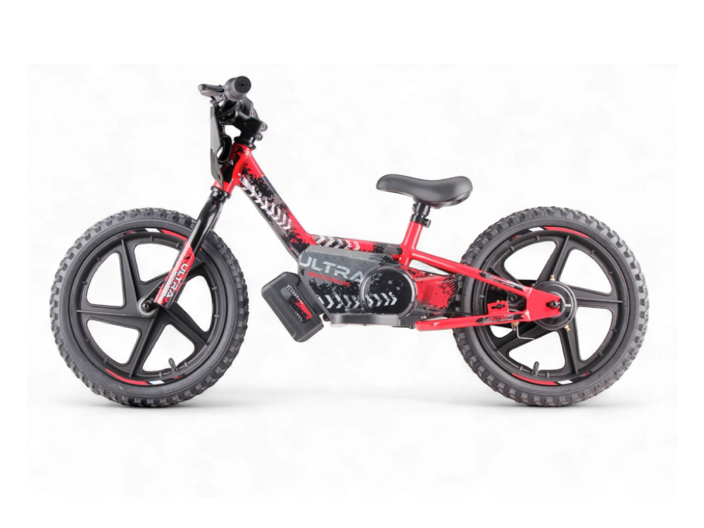 24 Volt Electric Balance Bike With 16 Inch Wheels, Electric Motor - Red