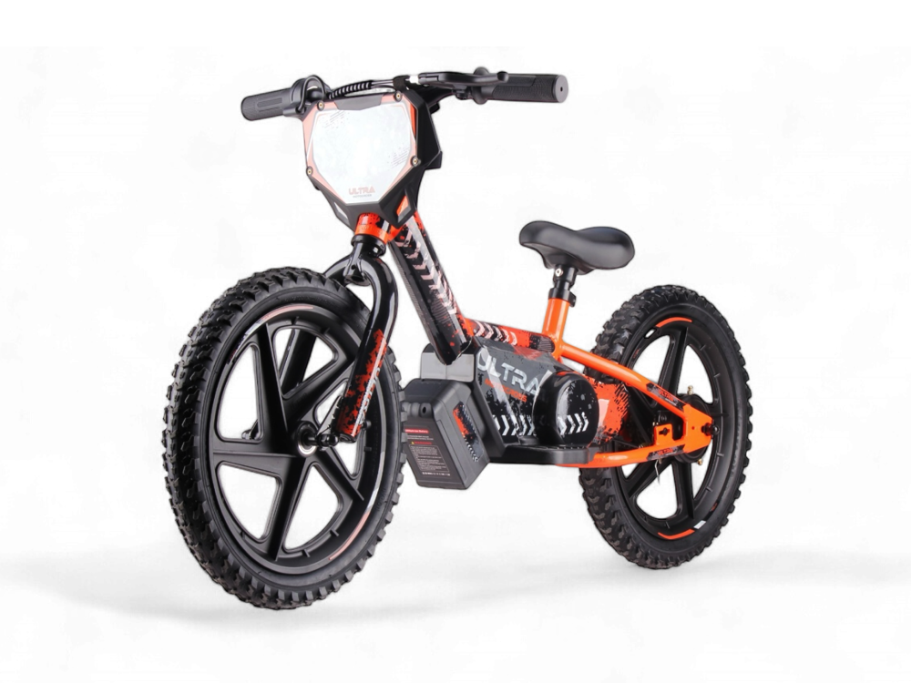 24 Volt Electric Balance Bike With 16 Inch Wheels, Electric Motor - Orange