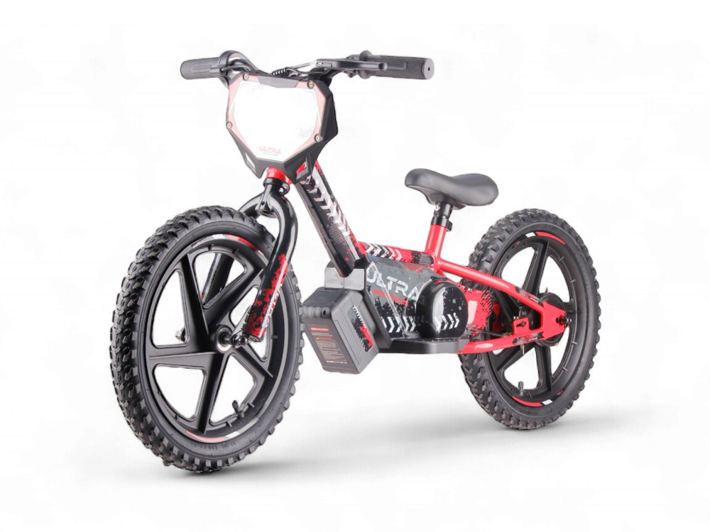 24 Volt Electric Balance Bike With 16 Inch Wheels, Electric Motor - Red