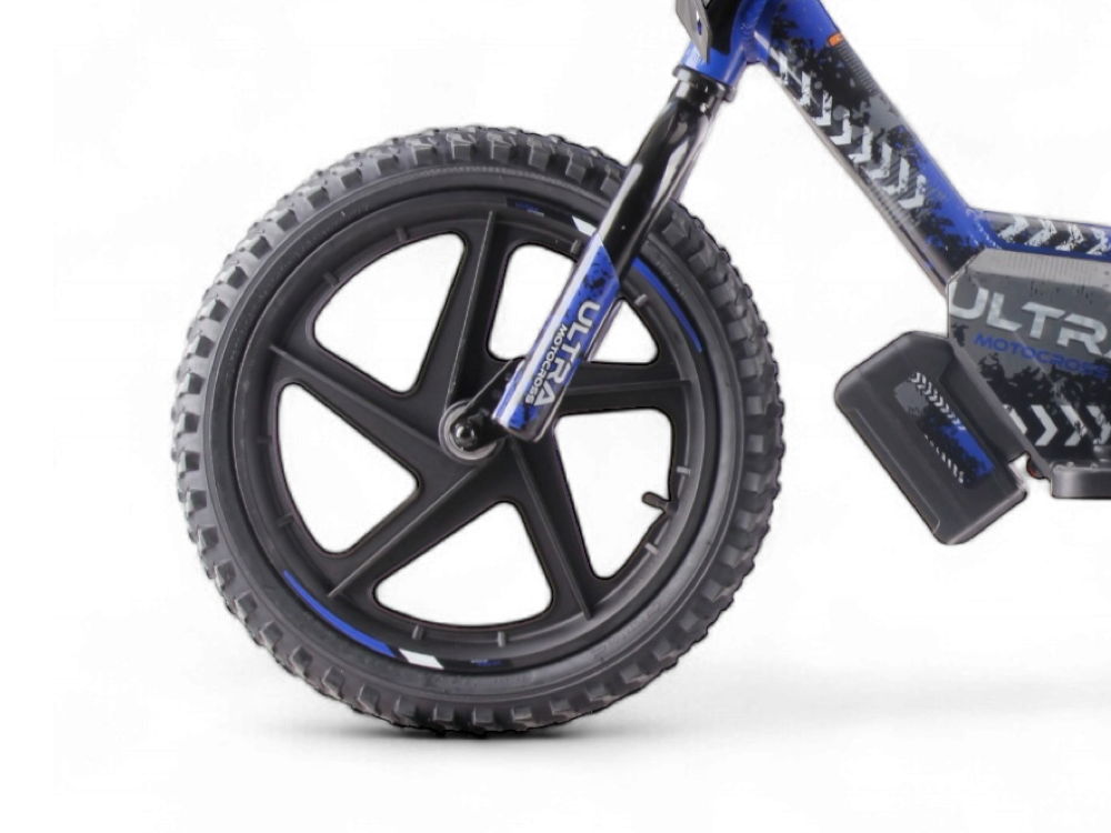 24 Volt Electric Balance Bike With 16 Inch Wheels, Electric Motor - Blue
